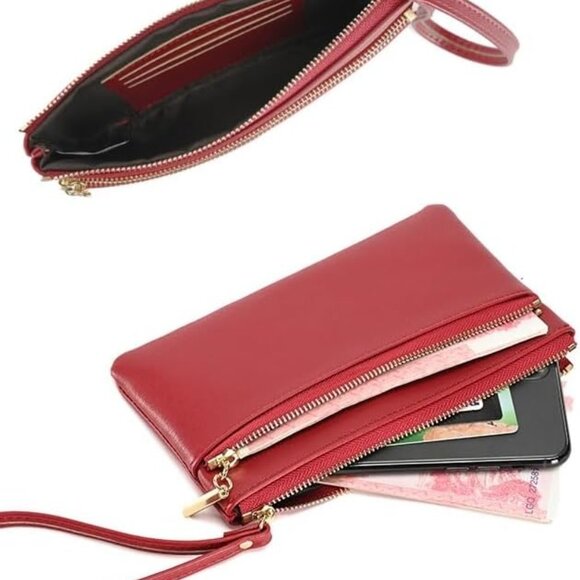 Lightweight PU Leather Wristlet Wallet for Women - Perfect for Daily Use - Picture 5 of 7